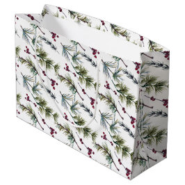 Watercolor Poinsettia Pattern