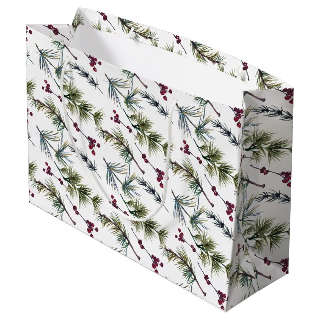 Watercolor Poinsettia Pattern  (Baksidan Vinklad)