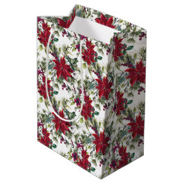 Watercolor Poinsettia Pattern