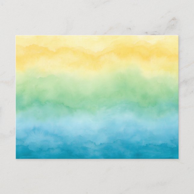 watercolor postcard vykort (Framsida)