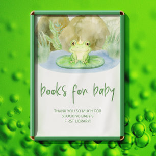 Watercolor Princess Frog bokar för baby Poster