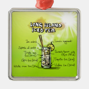 Watercolor Pub Cocktail Recipe Julgransprydnad Metall