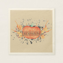 Watercolor Pumpkin Friendsgiving