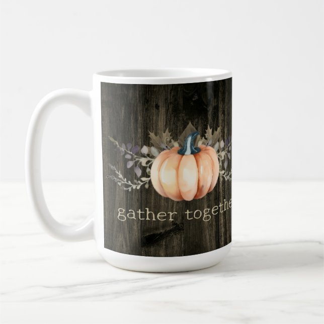 Watercolor Pumpkin Kaffemugg (Vänster)