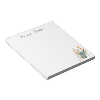 Watercolor Pumpkin Notepad Anteckningsblock