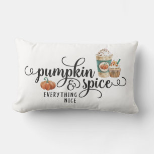 Watercolor Pumpkin Spice & All Nice Lumbarkudde