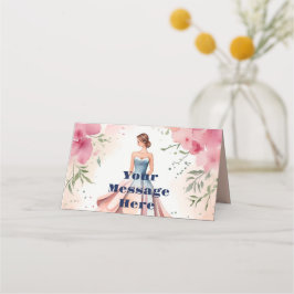 Watercolor Quinceanera Firande Placeringskort