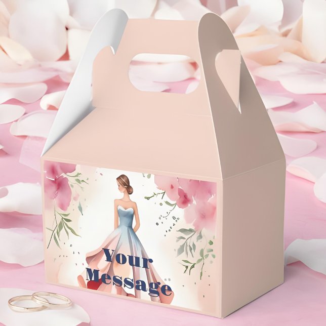 Watercolor Quinceanera Firande Presentaskar (Skapare uppladdad)