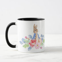 Watercolor Rabbits Bunny Kaffe koppar