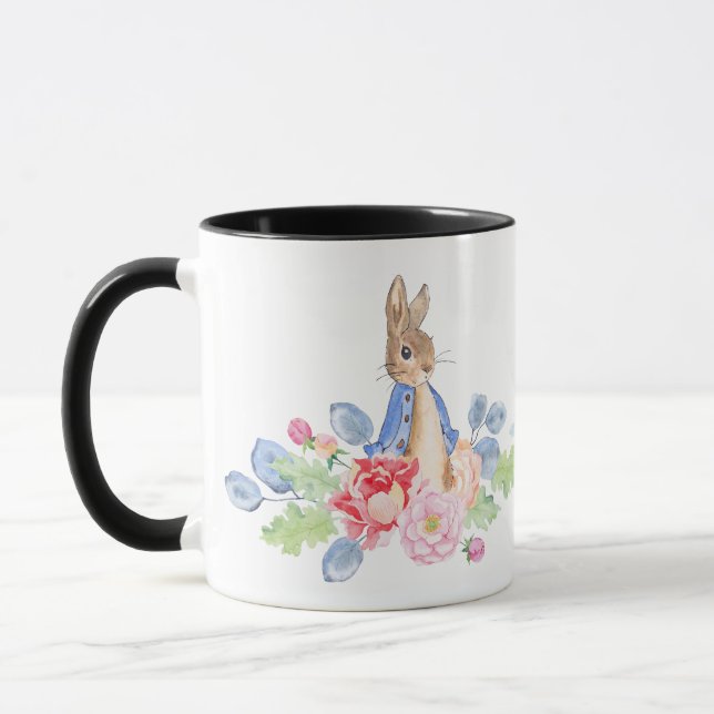 Watercolor Rabbits Bunny Kaffe koppar (Vänster)