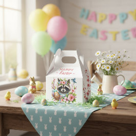 Watercolor Raccoon Påskägg Cherry Blommars - Presentaskar