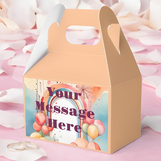 Watercolor Rainbow Bliss Party Presentaskar (Skapare uppladdad)