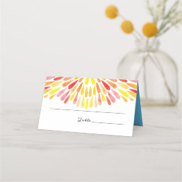 Watercolor Rainbow Bröllop Placeringskort