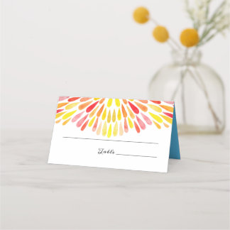 Watercolor Rainbow Bröllop Placeringskort