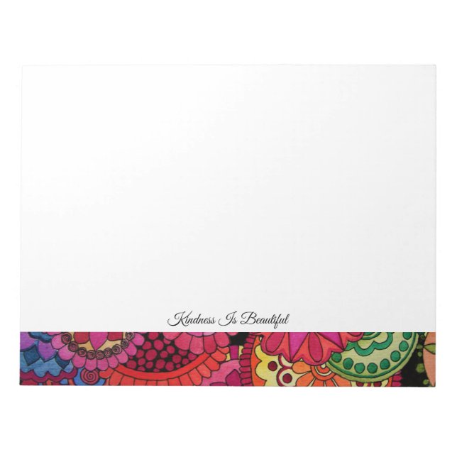 Watercolor Rainbow Färg Mandala Anteckningsblock (Framsida)