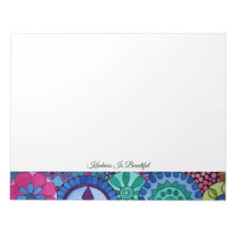 Watercolor Rainbow Färg Mandala Anteckningsblock
