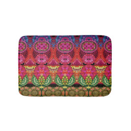 Watercolor Rainbow Färg Mandala Badrumsmatta