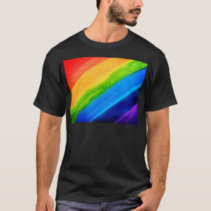 Watercolor Rainbow Färg T Shirt