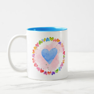 Watercolor Rainbow Mugg