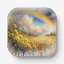 Watercolor Rainbow over Wildblomskugga