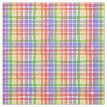 Watercolor Rainbow Play/Gingham