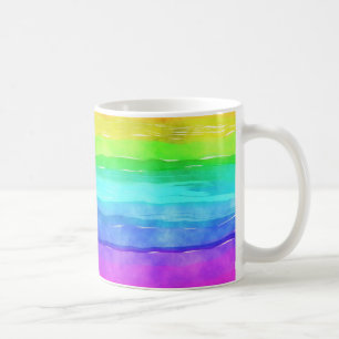 Watercolor Rainbow Rand Kaffemugg