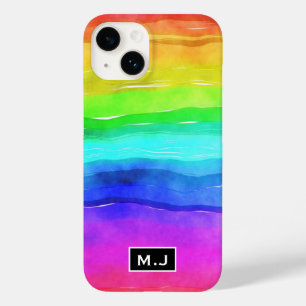Watercolor Rainbow Rand Monogram