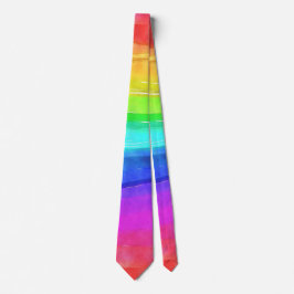 Watercolor Rainbow Rand Necktie Slips