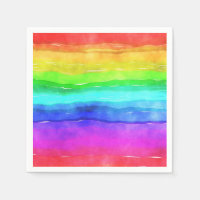 Watercolor Rainbow Rand