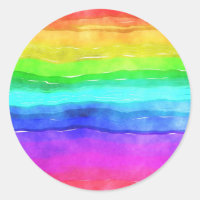 Watercolor Rainbow Rand