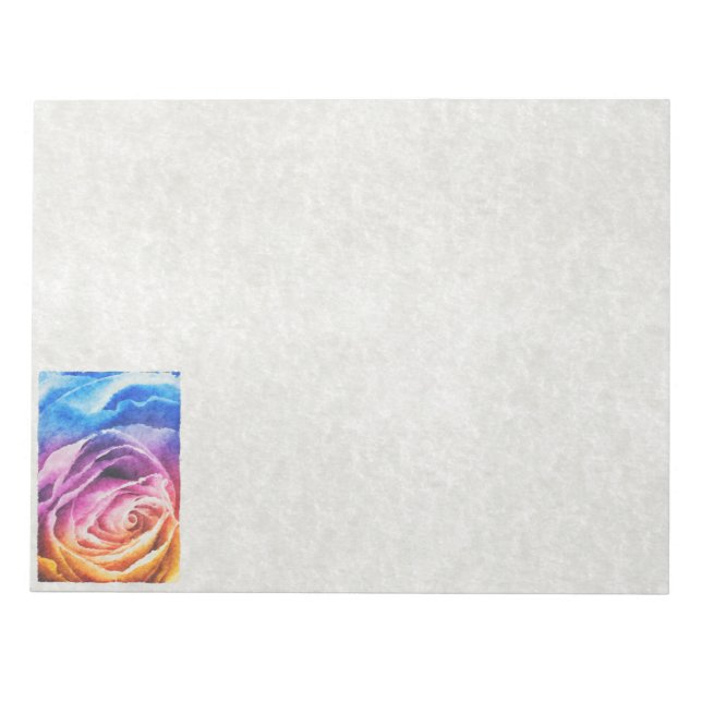 Watercolor Rainbow Ro Anteckningsblock (Framsida)