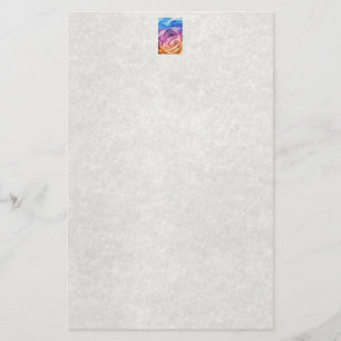 Watercolor Rainbow Ro Brevpapper