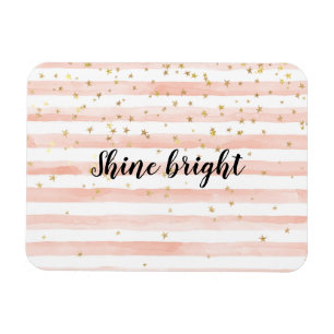  Watercolor Rand Guld Stars Shine Magnet