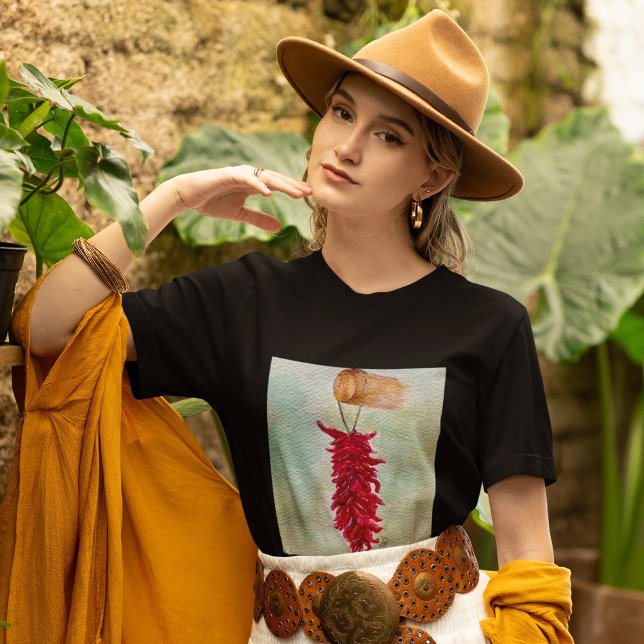 Watercolor Red Chile Ristra New mexico T Shirt (Skapare uppladdad)