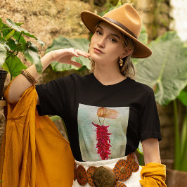 Watercolor Red Chile Ristra New mexico T Shirt