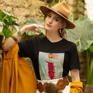 Watercolor Red Chile Ristra New mexico T Shirt