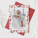 Watercolor Red Winterberry-julfoto Helgkort<br><div class="desc">God jul!  semesterhälsningar med din familj och dina vänner med anpassadets julkort. Den har en botanisk mönster med vattenfärg på röda vinbär. Du kan anpassa det här röda julkortet genom att lägga till information. Det här fotojulkortet finns i en mängd kort-lagrar. Matchande objekt är tillgängliga.</div>