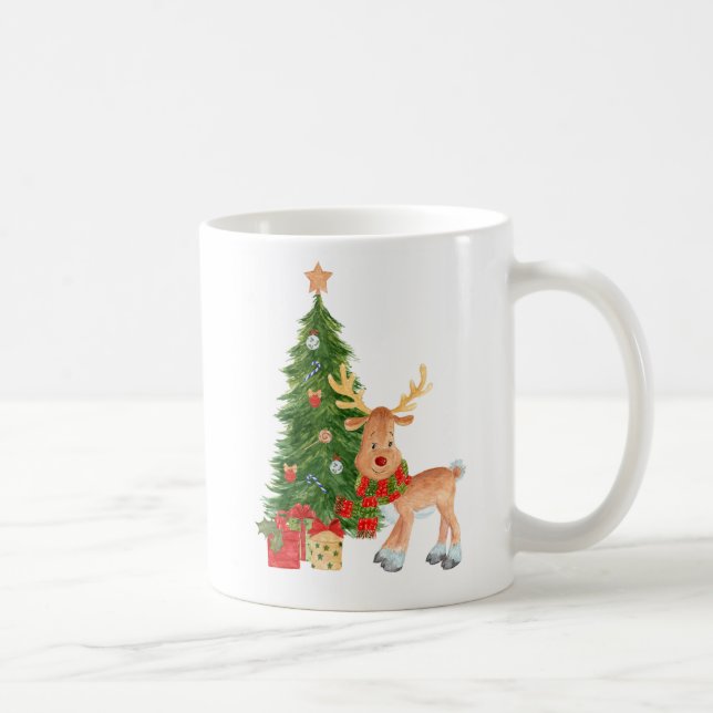 Watercolor Reindeer Baby Mugg (Höger)