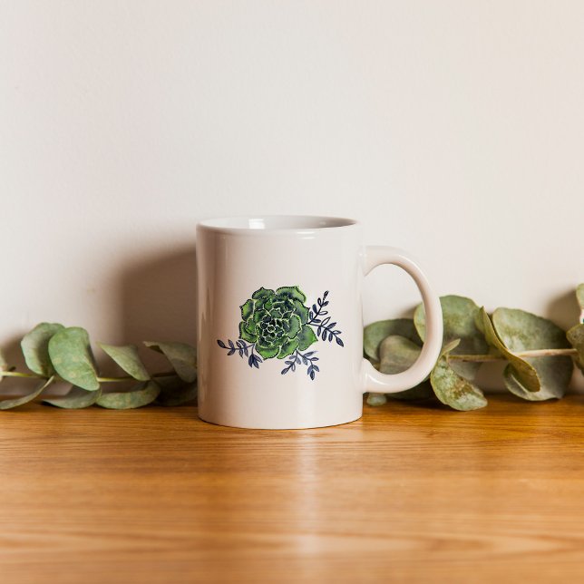 Watercolor ro cactus kaffemugg (Skapare uppladdad)