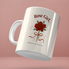 Watercolor Ro Flower Illustration Mugg