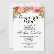 Watercolor Ro & Glitter Bachelorette Party
