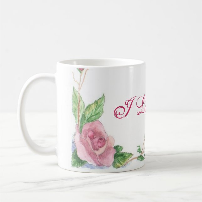 Watercolor Ro Kaffemugg (Vänster)