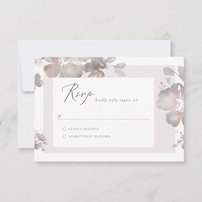 Watercolor Romantik OSA kort (Framsida)