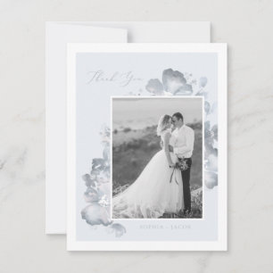 Watercolor Romantik Tack Kort