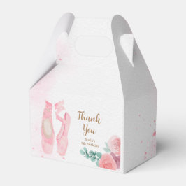 Watercolor Rosa Ballerina Shoes Presentaskar