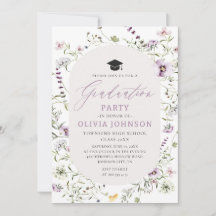 Watercolor Rosa Lila Wildblomme Studenten