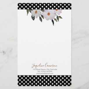 Watercolor Rosa ros Ballerina Illustration Brevpapper