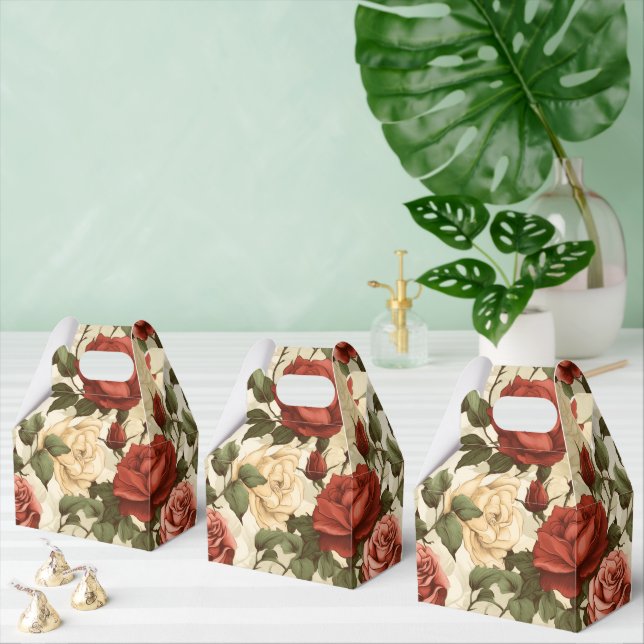 Watercolor Rose Garden Presentaskar (Multipel)