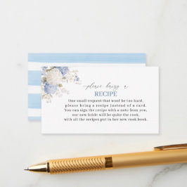 Watercolor Royal Botanique Hydrangea flower  Recip Tilläggskort