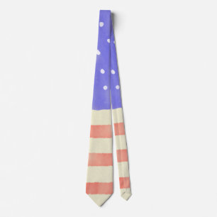 Watercolor rustic USA American flagga Slips